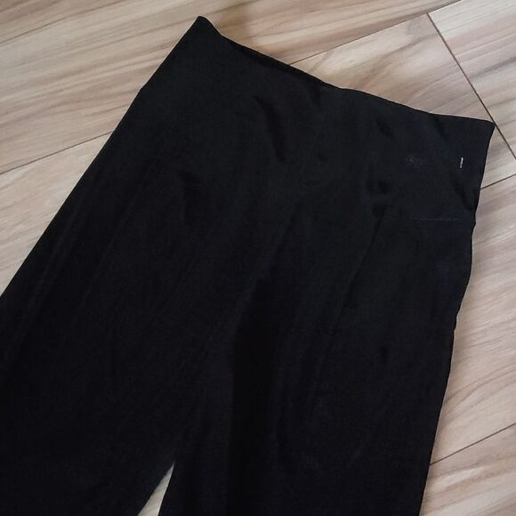🆕️ Good American Croc Exec Faux Leather Tonal Snake High Waist Pants in Black - Picture 11 of 15